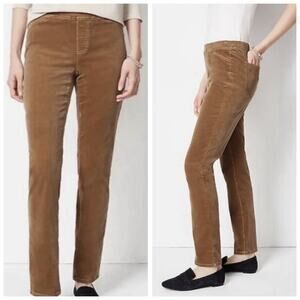 J.Jill Women's Stretch Ultrasoft Pull On Acorn Corduroy Straight Pants - Size 12